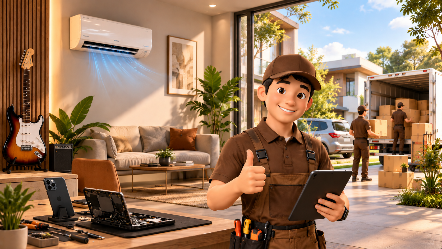 Visual pelaksanaan hunian bersama Jasa Profesional CerdasLiving